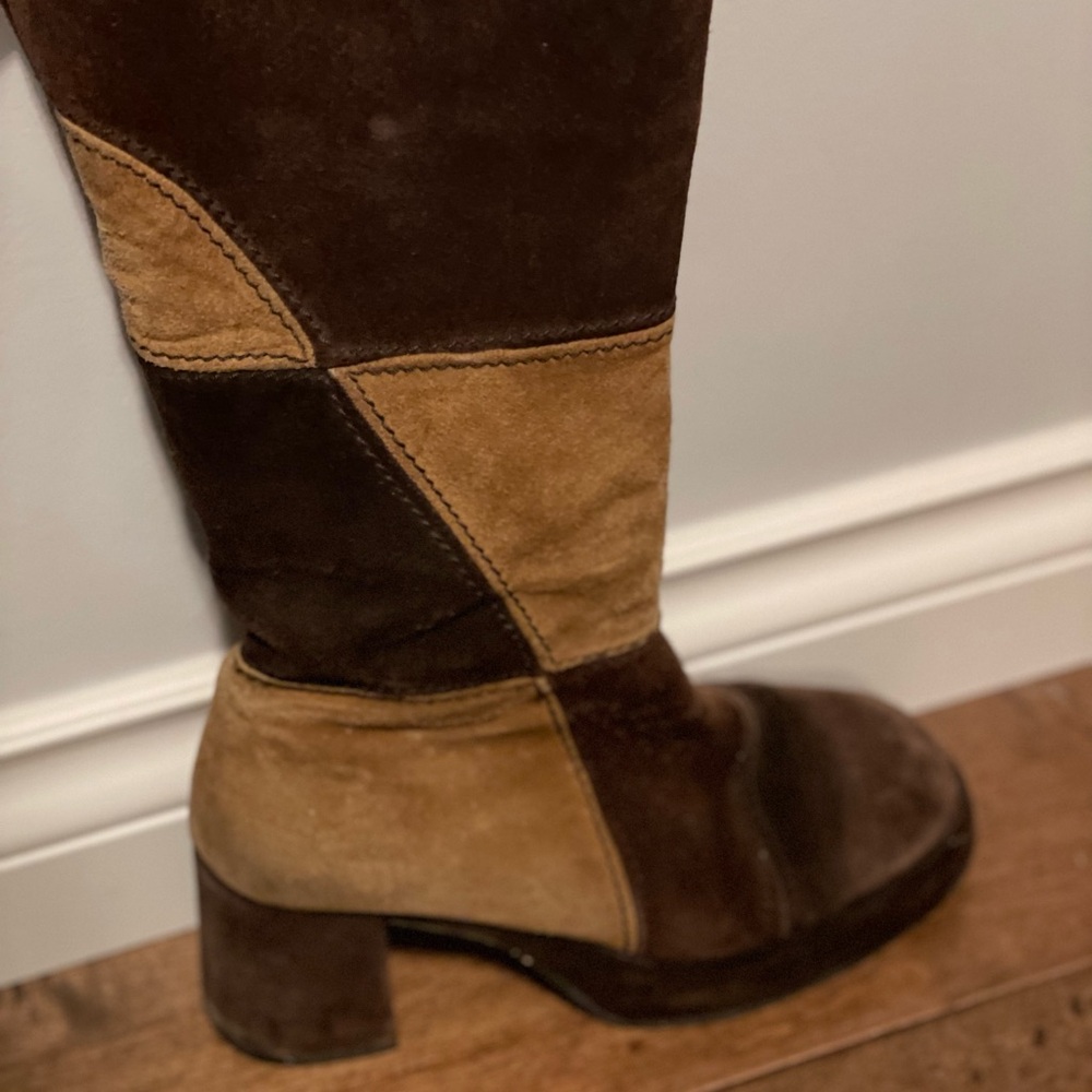 Retro Brown Suede Women's Boots